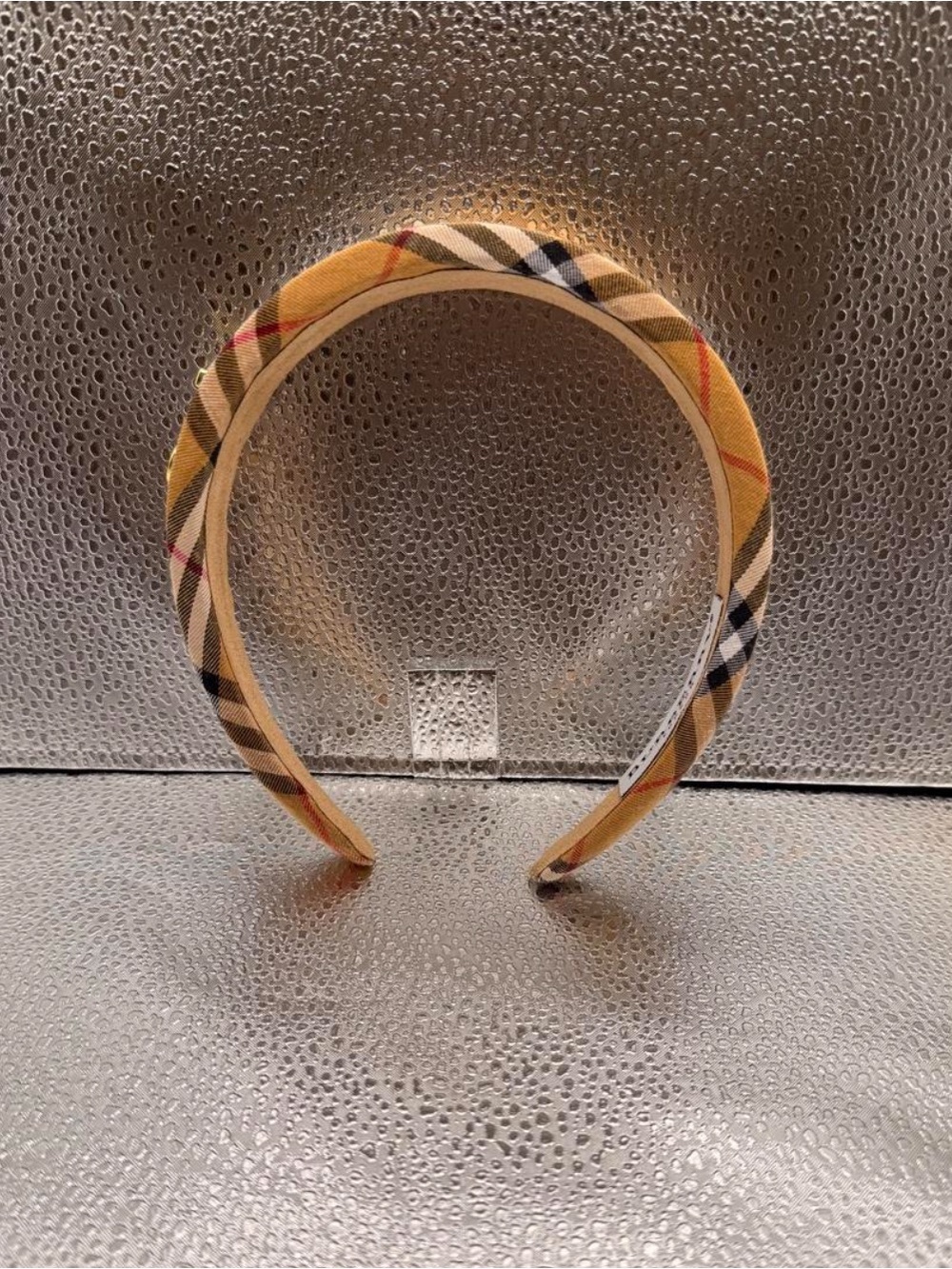 Burberry Yellow Check Headband with Classic Nova Check